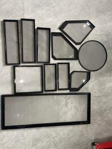 แผ่นกรองสแตนเลส ตู้ปลา สี่สามเหลี่ยม (สั่งทำกรุณาทักแชทแจ้งขนาด) สามารถใช่แทนใยแก้ว ได้เลย (กรุณาวัดเทียบขนาดแผ่นกรองกับช่องกรองก่อนกดสั่งซื้อ)