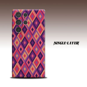 Retro Color Diamond For Samsung Galaxy S26 S25 S24 A56 A36 Dual Layer Luxury Fashion Full Lens Protective Case