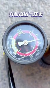180PSI High Pressure Portable Bicycle Pump ， Air PumpWith Gauge Multipurpose Car/Bike/Motorcycle/MTB/Ball Pump Cycling Pump Pam Basikal 打气筒