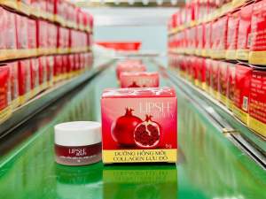 [Hàng Chính Hãng]. Dưỡng môi collagen lựu đỏ LIPSHE. Son dưỡng ẩm hồng môi chống thâm không khô môi nứt nẻ môi.