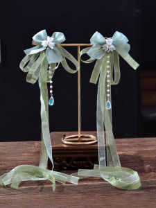 Sweet Style Hanfu Hair Accessories for Girls Butterfly Knot Hair Clip Tassel Hairpin Ball Headwear Traditional Chinese Costume