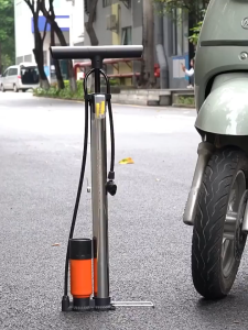 Air Pump For MotorcycleAir Pump For Bike 160PSI Stainless Steel Body With Precision Barometer