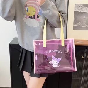 Sanrio | Genuine Sanrio Transparency Makeup Bag Large Capacity Portable Travel Tote Bag Zipper Toiletry Bag Washing Pouch Storage