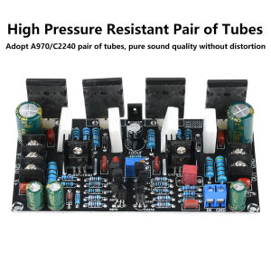 200W Power Audio Amplifier Board 1943+5200 Paired Tube Post Stage Power Amplifier Board Finished Board DC 20V-90V