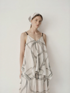 INSIS FEMME | Printed Linen Summer Halter Top