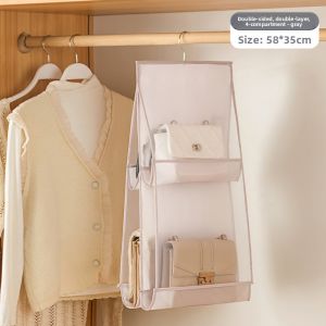 Wall-Mounted Bag Storage Organizer Closet Door Back Hanging Rack for Leather Bags Dust-Proof Student Dormitory Use Oxford Cloth