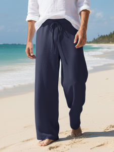 Spring/Summer New Multi Colors Mens Solid Color Breathbale Pants Autumn Streetwear Fashion Casual Yoga Beach Loose Trousers