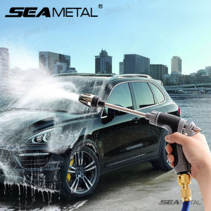 SEAMETAL High Pressure Water Mist Generator Adjustable Metal Spray Nozzle Anti-slip Handle Water Jet Sprinkler For Household Garden Car Wash