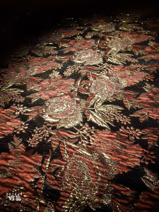 Vải Thiết Kế Hoa Hồng Vàng Lớn Nổi Nổi Rực Rỡ Họa Tiết Đồng Quê Váy Đuôi Ngựa Váy Dạ Hội Túi Xách Vải