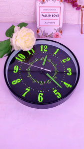 Big Size Glow in the Dark Wall Clock HD Glass NO-ticking Home Decor Living Room/Bedroom Office For Gift