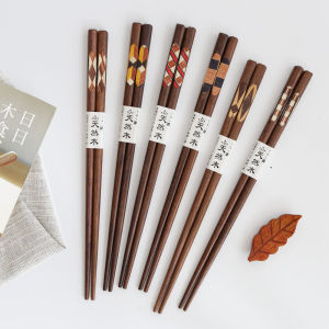 Bộ Thìa Gỗ Đen Kiểu Nhật Bản Chống Trượt Chống Mốc Dùng Tại Nhà Bộ Thìa Chia Sẻ Cho Trẻ Em Bộ Thìa Gỗ Nguyên Khối 225cm