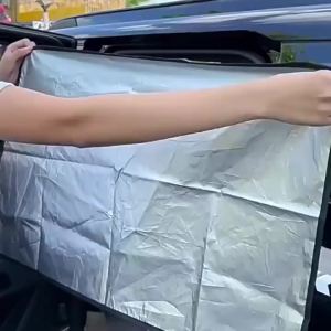 2 Tấm Chắn Nắng Cửa Kính Xe Hơi Rèm Chắn Nắng Từ Tính Chống Tia UV Chống Chói Che Nắng Cửa Kính Trước/sau Với Lớp Chống Tia UV