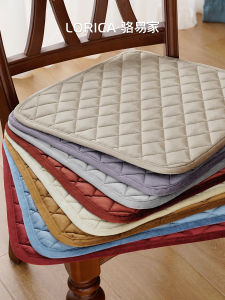 LORiCA Thin Chair Pad for Office And Dining Table New Chinese Style Square Cushion Suitable for Home And Family Use