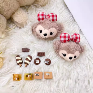 Cute Little Squirrels Hole Shoes Accessories Fit Crocs Shoe Ornament Zhibi Star Shoe Buckle Carluo Chi DIY Accessories Shoe Buckle