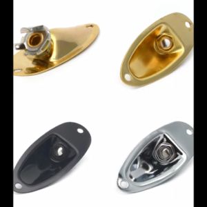 Electric Bass Guitar Soket Jack Input Model Input Output Bentuk Boat Oval Untuk Gitar Elektrik / Bass