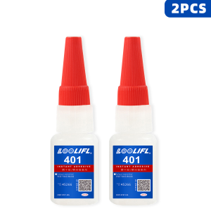 LOOLIFL 401 Super Glue 5×20g Liquid Glue10s Fast Drying Cyanoacrylate Adhesive Strong Bond for Plastic Metal Wood Ceramic Repa