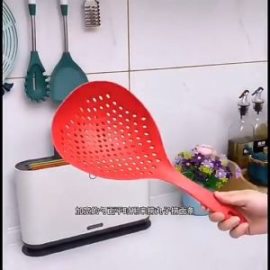 Japanese Spaghetti Eggs Noodles Food Drain Cooking Mesh colander strainer Spoon Sifter Kitchen Tool