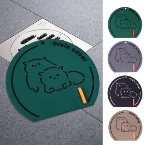 Ống thoát đặt dưới sàn chống mùi Pad hoạt hình phòng tắm nhà bếp mùi và chống côn trùng Thảm Silicon cống ống thoát đặt dưới sàn Bìa