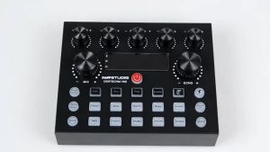 COD KIRIM CEPAT TaffSTUDIO Mixer Audio Live Karaoke USB External Sound Card Bluetooth Amplifier   V8S