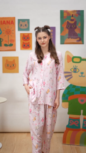 Oriana Homewear Special Cat Collection | Daster Exclusive Busui Adem
