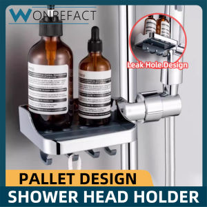 Bathroom Rack Shelf Shower Toilet Organizer Showerhead Holder Space Saving Shampoo Tray Shelf  Bathroom Fixtures