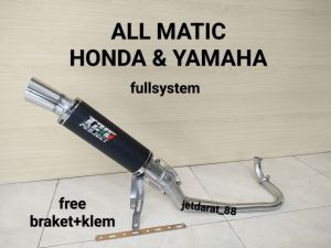 knalpot racing TZM KARBON untuk semua motor  matic HONDA & YAMAHA/ALL MATIC.beat.mio.vario.mio fino.scoopy.x-ride.genio.nmax old.pcx 150 old.DLL...
