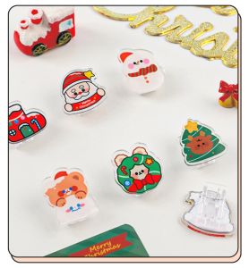 Ghim kẹp giấy kẹp tài liệu bằng nhựa hình Noel Giáng sinh siêu đẹp - TamaChan