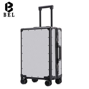 High-End Carbon Fiber Luggage 20 Inch Carry-On Suitcase 24 Inch Travel Bag Password Pull Box Wheel Bag Fashion Trend Youth