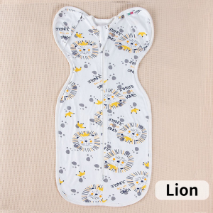 Baby Swaddle Blanket for Newborn Anti-startle Cotton Wrapped Surrender Two-way Zipper Sleeping Bag 0-1Y