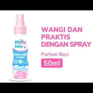 Mitu Baby Fresh & Clean Powder Bedak Bayi Lembut Ekstra Isi 50% Halal