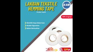 Perekat Tekstil Lem Som Kain 2 sisi Lem Double Tape Bahan Visofix Fabric Adhesive
