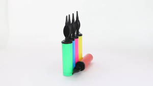 2 Way Hand Air Pumps Nozzle Balloon Manual Air Hand Pump Dual Action Inflatable Foil Balloons