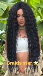 European and American fashion corn beard wig popular ponytail female hair fake ponytail
