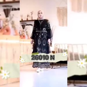 SALE!!! Gamis Pesta Mewah Terbaru Full Tille Bordir Premium 26010