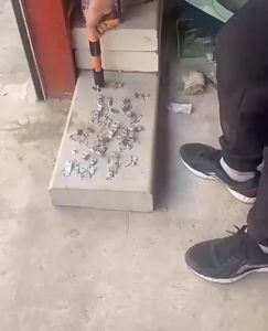 200PCS Steel Nails Gun Rivet Tool Accessories Home Wall Fastener Set Nails 25mm Nails Suitable for 7.3mm Nail Gun