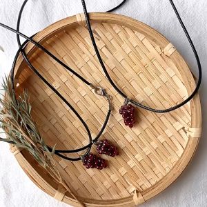 Mặt Dây Chuyền Đá Ga.ᵰet Đỏ Vòng Cổ Đá Hồng Lựu Giúp Mang Lại May Mắn & Năng Lượng Tốt