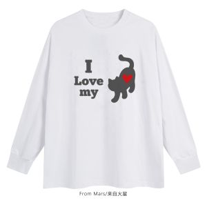 Áo Thun Dài Tay Rộng Rãi in Hình Mèo Dễ Thương Thời Trang Mùa Thu Cotton Thoáng Khí Thường Ngày Dành Cho Nam Và Nữ