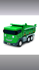 Tayo Little Max Action Toy Car – Friction Powered Moving Basket Vehicle for Kids Original Korean Toy Mixed Colors Safe ABS Material (37+ Months)