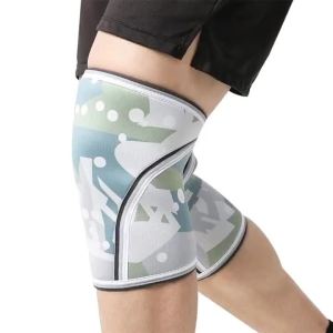 1Pc Fitness Knee Pads Support Brace Support Protector Neoprene Fabric Volleyball Weightlifting Bodybuilding Elastic Tape Kneepad
