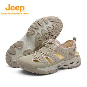 Jeep | Jeep Professional Mens Stream-Wading Shoes Summer Outdoor Head-Enclosed Beach Wear-Resistant Anti-Slip Sandals For Hiking