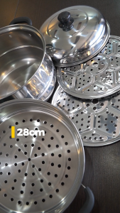 Dreepor 3 Layer Steamer Stainless Steel cooking pots cookware steam high quality