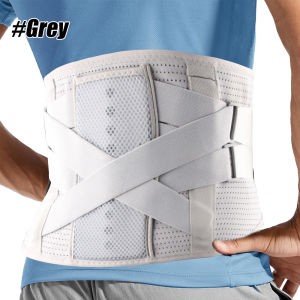 Back Brace for Lower Back Pain Relief - Adjustable Lumbar Support Belt & 2 Sets of Removable Stays for Herniated DiscWomen Men