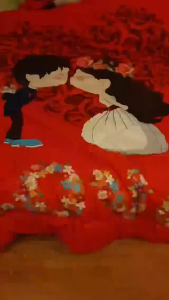 Red Bridal Chinese Design Wedding Marriage Bedsheet 结婚床单 QUEEN KING 5in1 With COMFORTER HQ Bedding Set