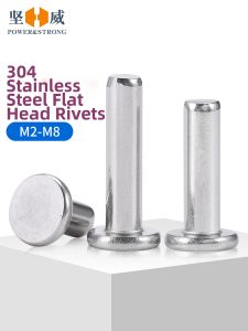 POWER&STRONG | Đinh Rivet Đầu Tròn Bằng Thép Không Gỉ 304