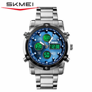 SKMEI | Multifunctional Waterproof Business Steel Band Watch for Men Students