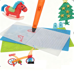 3D Printing Pen Silicone Design Mat With 2 Finger Protectors Template Drawing Tools Silicone Pad Drawing Tools for Kids Adults