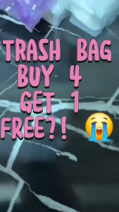 Garbage Bag | Black Trash Bag Roll Multipack Durable Bin Liners - 50L/100L/200L/300L/500L/1000L Eco-Friendly Household Waste Bags