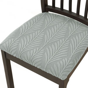1/2/6pcs Jacquard Dining Chair Seat Cover Dust-proof Chair Slipcover Removable All-inclusive Seat Case for Hotel Kitchen Party
