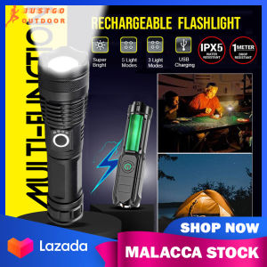 Flashlight Zoom LED Electric Outdoor Camping Hunting Magnet COB Super Bright USB Rechargeable Powerful Flashlight