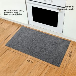 Disposable Kitchen Mat Home Use Cuttable Water Absorbent Oil Absorbent Non-Slip Wipe Clean Entrance Door Sticky Dust Foot Pad